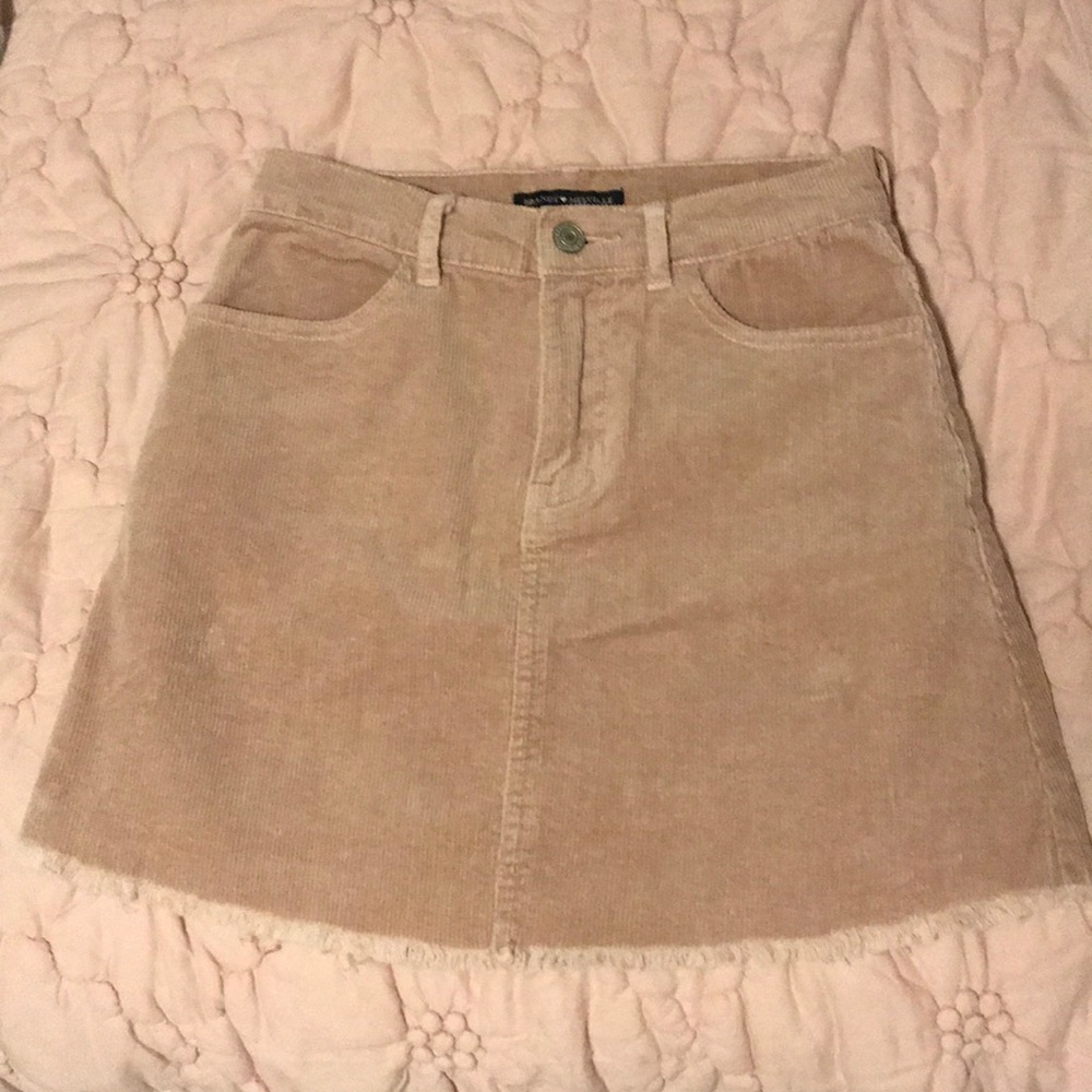 brandy melville corduroy mini skirt